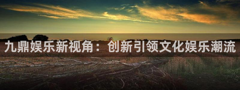 U8国际体育注册代理：九鼎娱乐新视角：创新引领文化娱乐潮流
